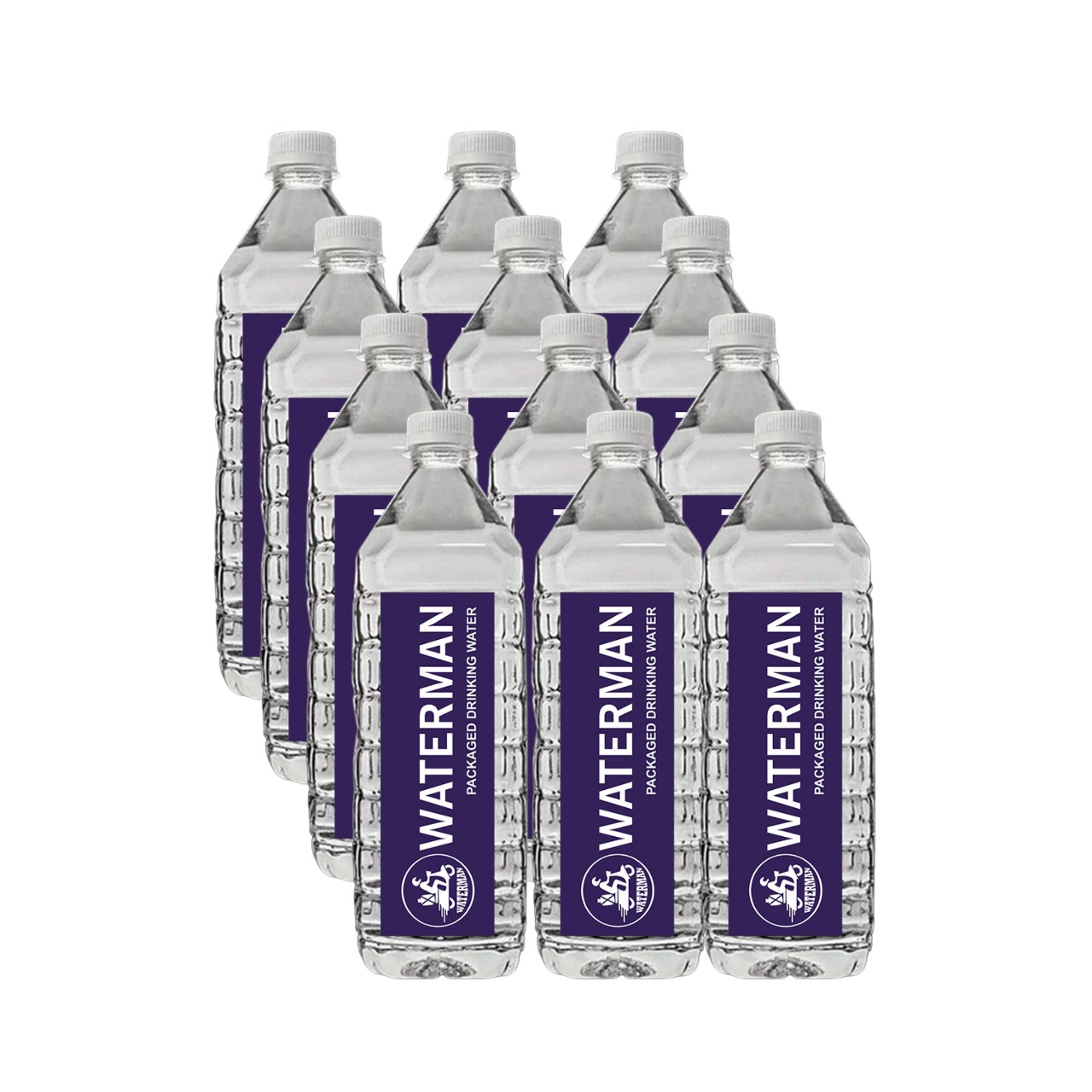 Waterman 1ltr x 12 Package Drinking Water